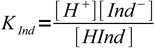 acid-base-titration-indicators, eq. 1