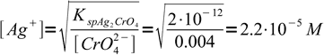 precipitation-titration-end-point-detection, eq. 5